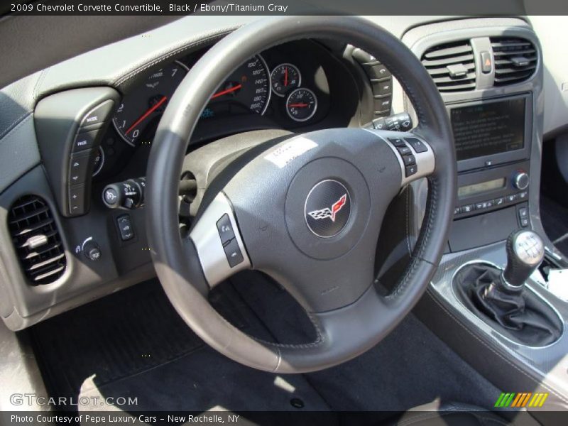 Black / Ebony/Titanium Gray 2009 Chevrolet Corvette Convertible