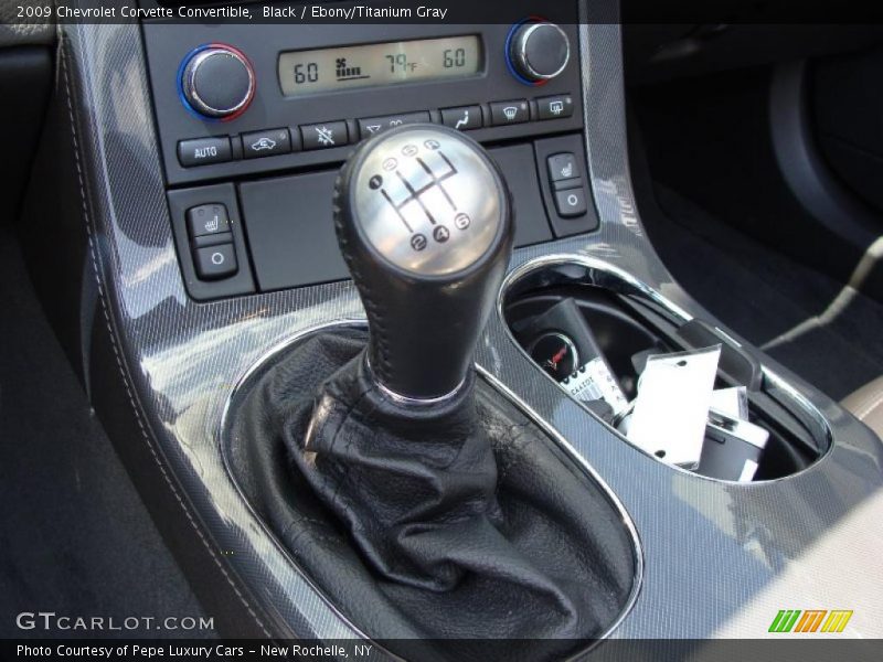 Black / Ebony/Titanium Gray 2009 Chevrolet Corvette Convertible