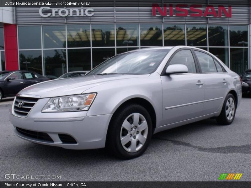 Bright Silver / Gray 2009 Hyundai Sonata GLS