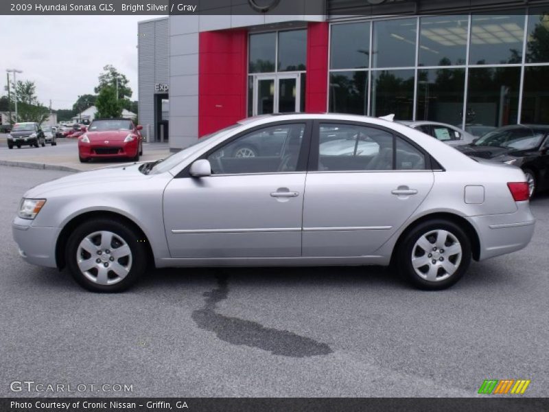 Bright Silver / Gray 2009 Hyundai Sonata GLS
