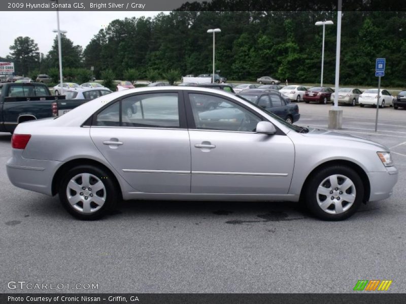 Bright Silver / Gray 2009 Hyundai Sonata GLS