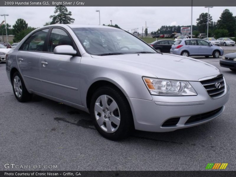 Bright Silver / Gray 2009 Hyundai Sonata GLS
