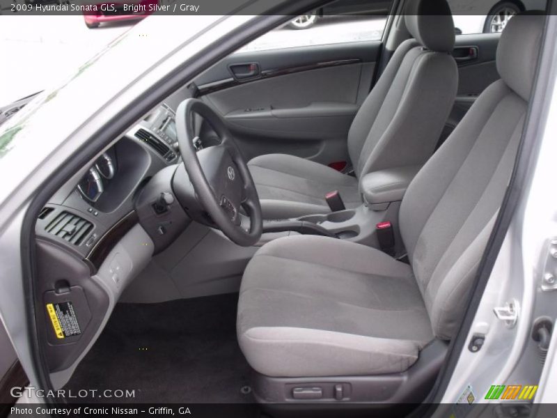 Bright Silver / Gray 2009 Hyundai Sonata GLS