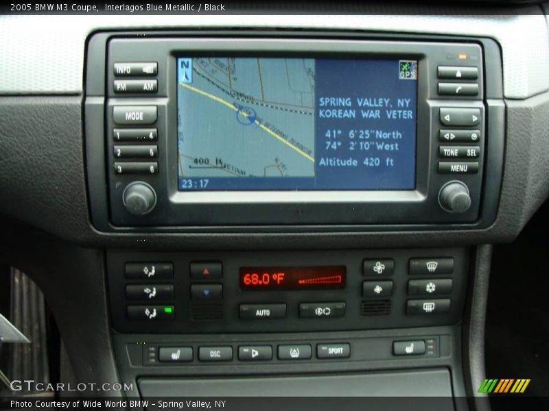Navigation of 2005 M3 Coupe