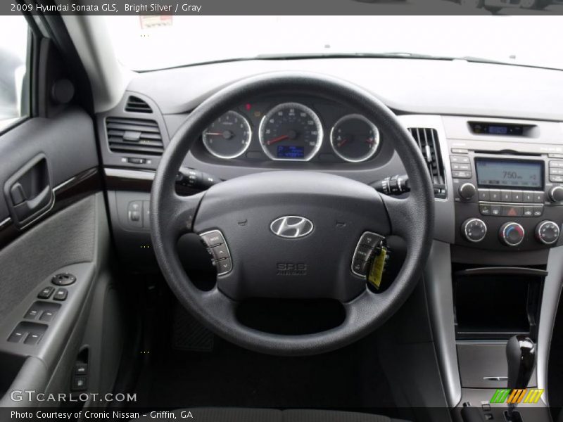 Bright Silver / Gray 2009 Hyundai Sonata GLS