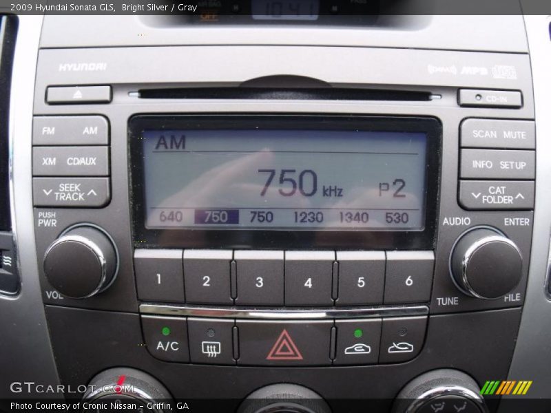 Bright Silver / Gray 2009 Hyundai Sonata GLS
