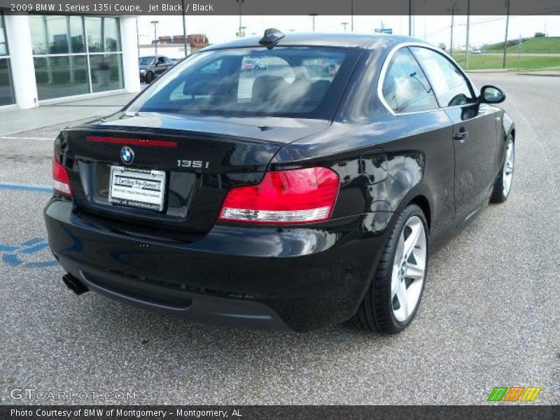 Jet Black / Black 2009 BMW 1 Series 135i Coupe