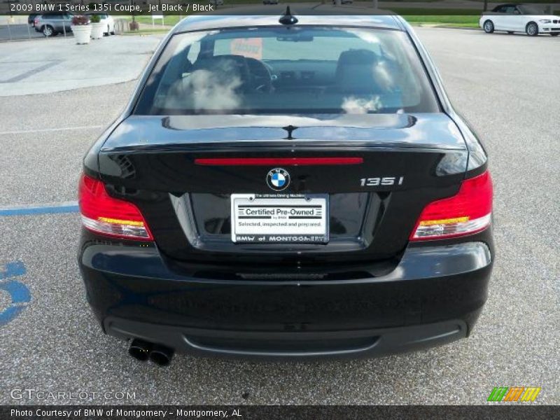 Jet Black / Black 2009 BMW 1 Series 135i Coupe