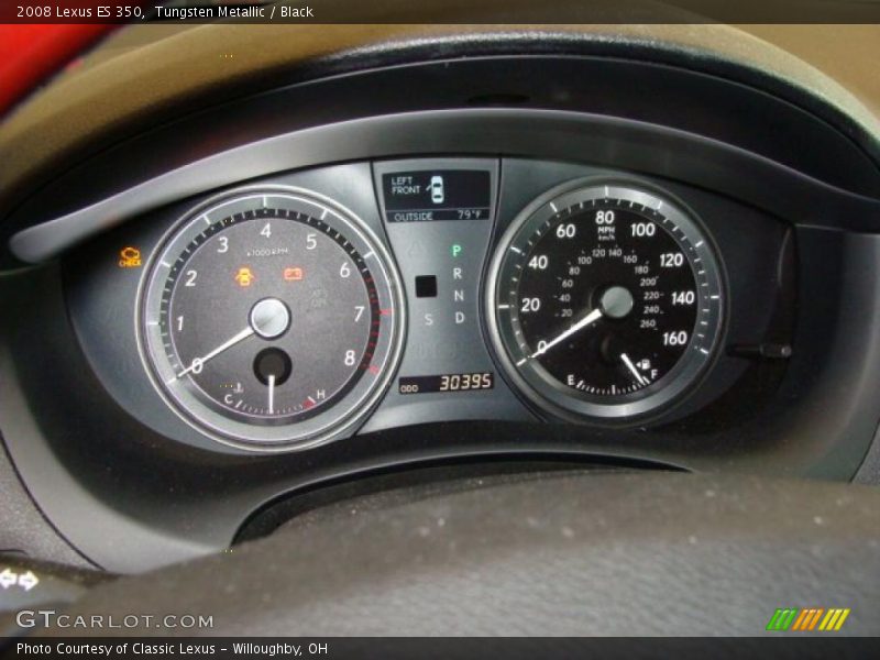 Tungsten Metallic / Black 2008 Lexus ES 350