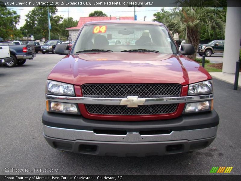 Sport Red Metallic / Medium Gray 2004 Chevrolet Silverado 1500 LS Extended Cab