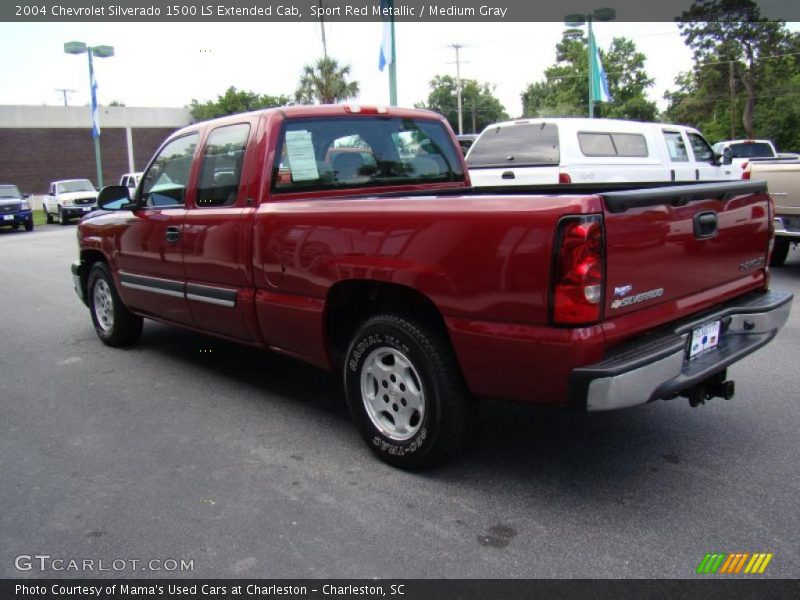 Sport Red Metallic / Medium Gray 2004 Chevrolet Silverado 1500 LS Extended Cab