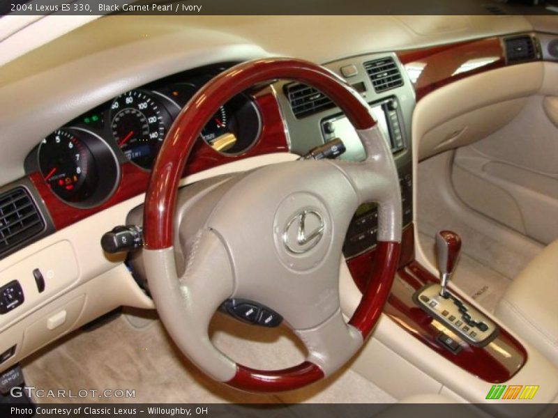 Black Garnet Pearl / Ivory 2004 Lexus ES 330