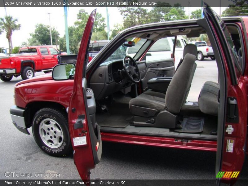 Sport Red Metallic / Medium Gray 2004 Chevrolet Silverado 1500 LS Extended Cab