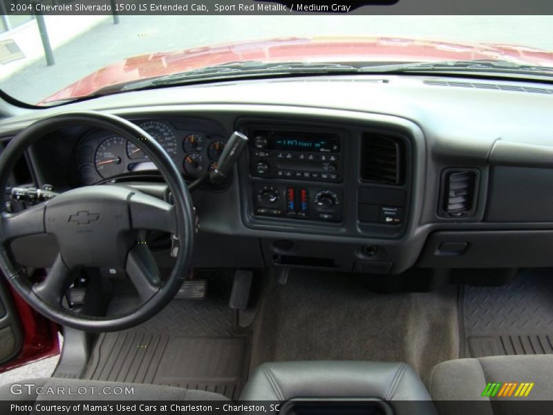 Sport Red Metallic / Medium Gray 2004 Chevrolet Silverado 1500 LS Extended Cab