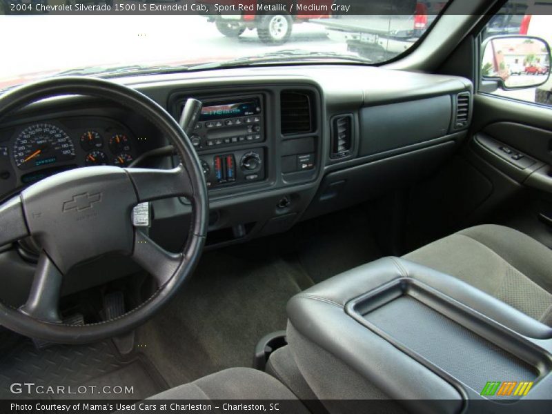 Sport Red Metallic / Medium Gray 2004 Chevrolet Silverado 1500 LS Extended Cab