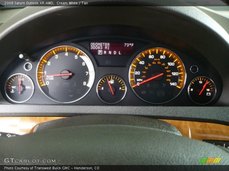 Cream White / Tan 2008 Saturn Outlook XR AWD