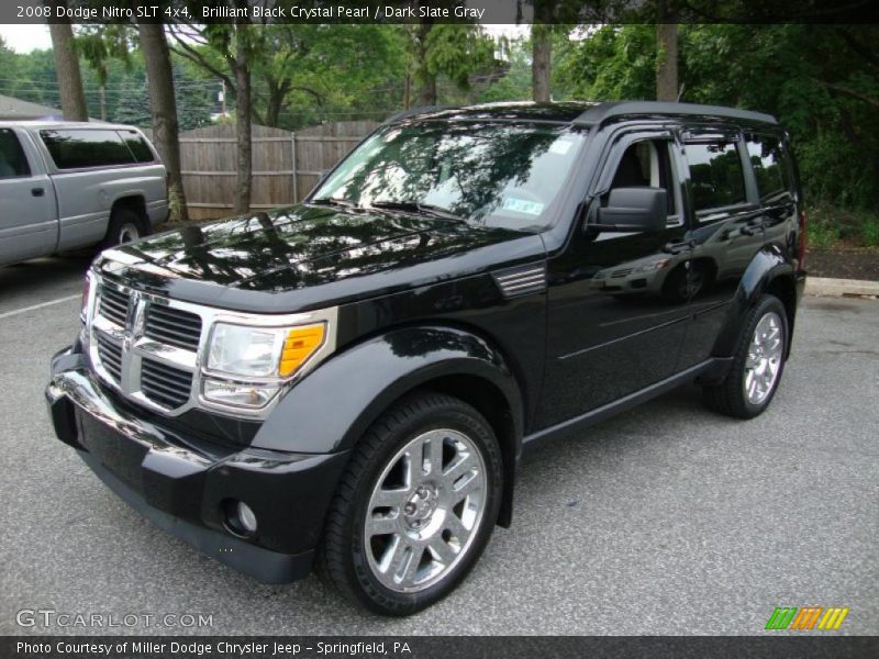 Brilliant Black Crystal Pearl / Dark Slate Gray 2008 Dodge Nitro SLT 4x4