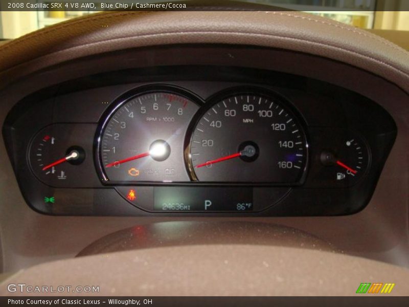 Blue Chip / Cashmere/Cocoa 2008 Cadillac SRX 4 V8 AWD
