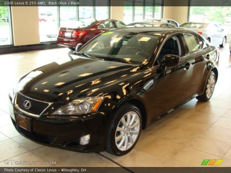 Black Onyx / Black 2006 Lexus IS 250 AWD