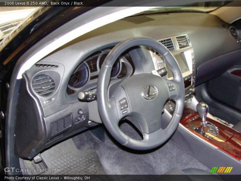 Black Onyx / Black 2006 Lexus IS 250 AWD