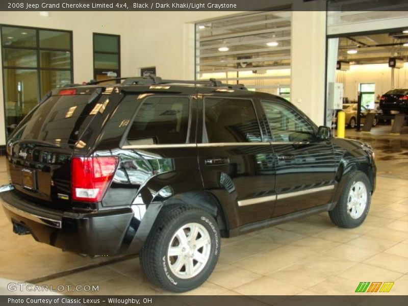 Black / Dark Khaki/Light Graystone 2008 Jeep Grand Cherokee Limited 4x4