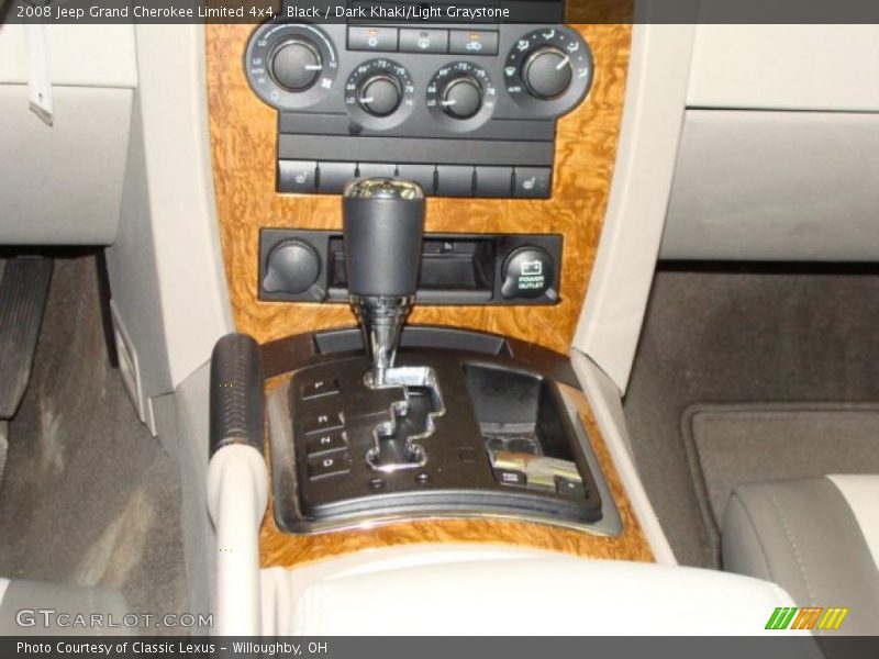 Black / Dark Khaki/Light Graystone 2008 Jeep Grand Cherokee Limited 4x4