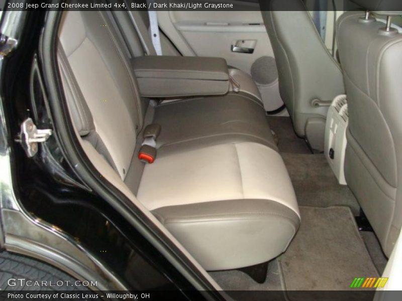 Black / Dark Khaki/Light Graystone 2008 Jeep Grand Cherokee Limited 4x4