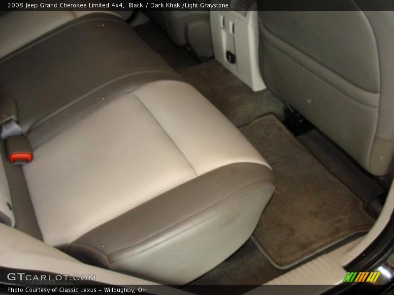 Black / Dark Khaki/Light Graystone 2008 Jeep Grand Cherokee Limited 4x4