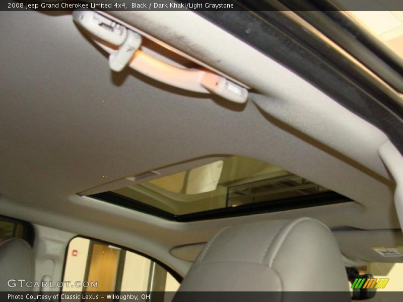 Black / Dark Khaki/Light Graystone 2008 Jeep Grand Cherokee Limited 4x4