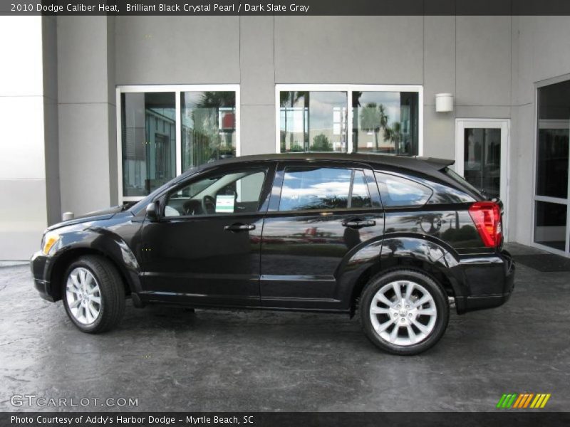 Brilliant Black Crystal Pearl / Dark Slate Gray 2010 Dodge Caliber Heat