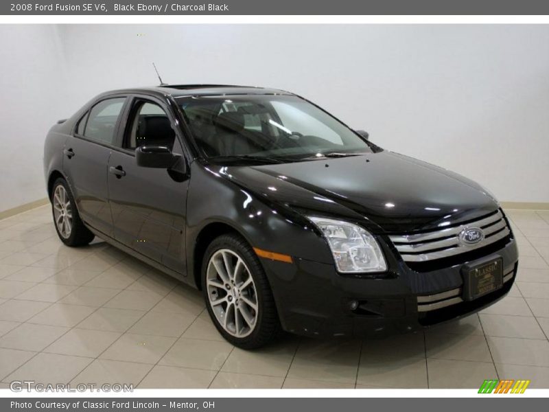 Black Ebony / Charcoal Black 2008 Ford Fusion SE V6