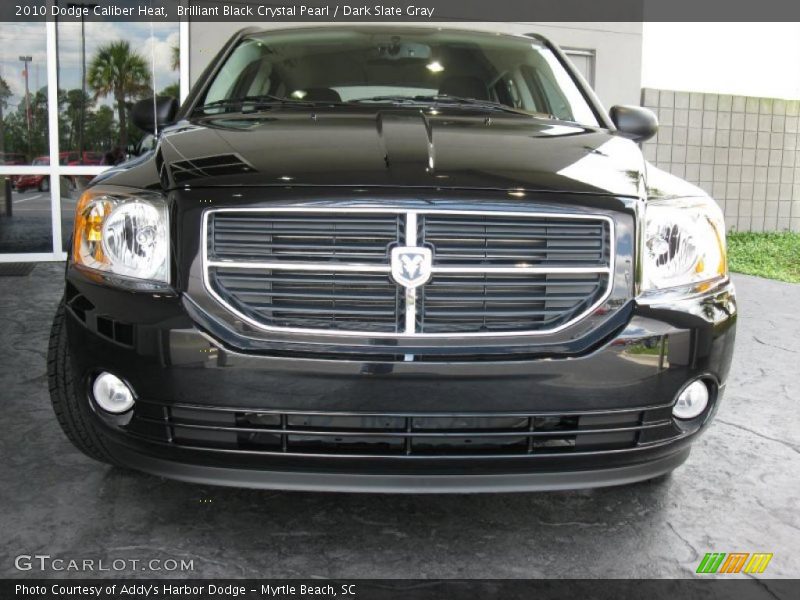 Brilliant Black Crystal Pearl / Dark Slate Gray 2010 Dodge Caliber Heat