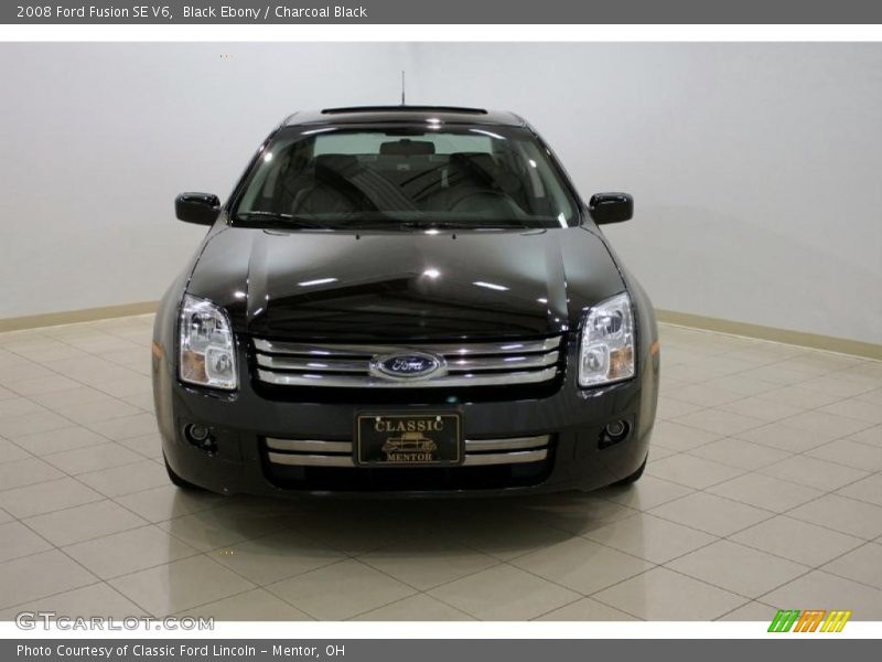 Black Ebony / Charcoal Black 2008 Ford Fusion SE V6