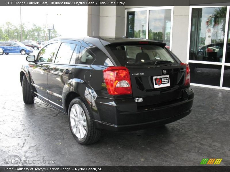 Brilliant Black Crystal Pearl / Dark Slate Gray 2010 Dodge Caliber Heat