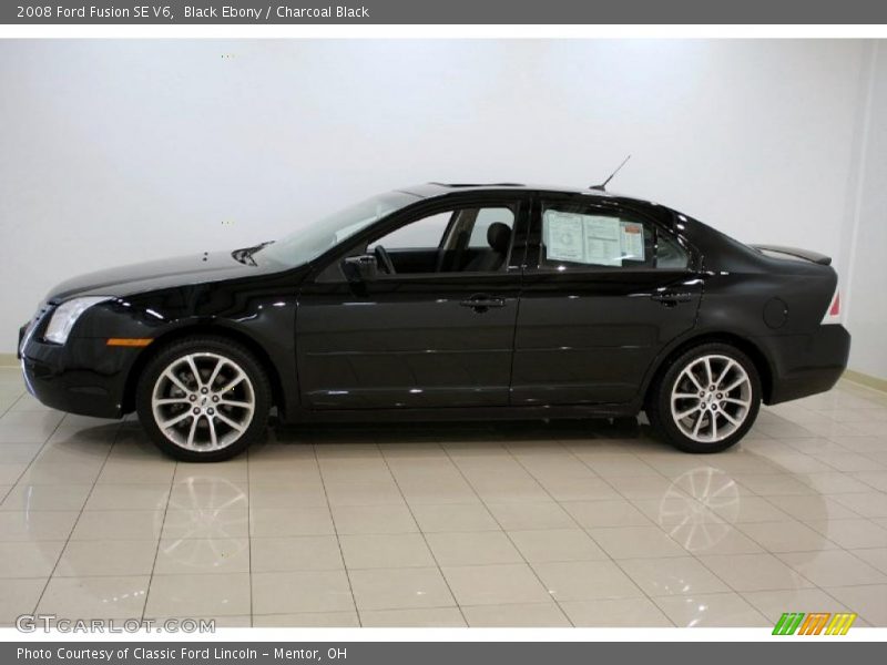 Black Ebony / Charcoal Black 2008 Ford Fusion SE V6