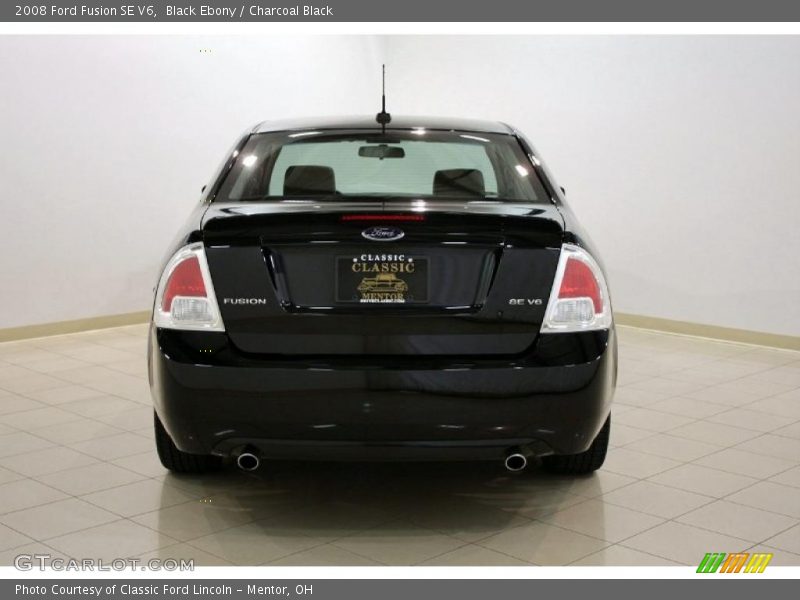 Black Ebony / Charcoal Black 2008 Ford Fusion SE V6