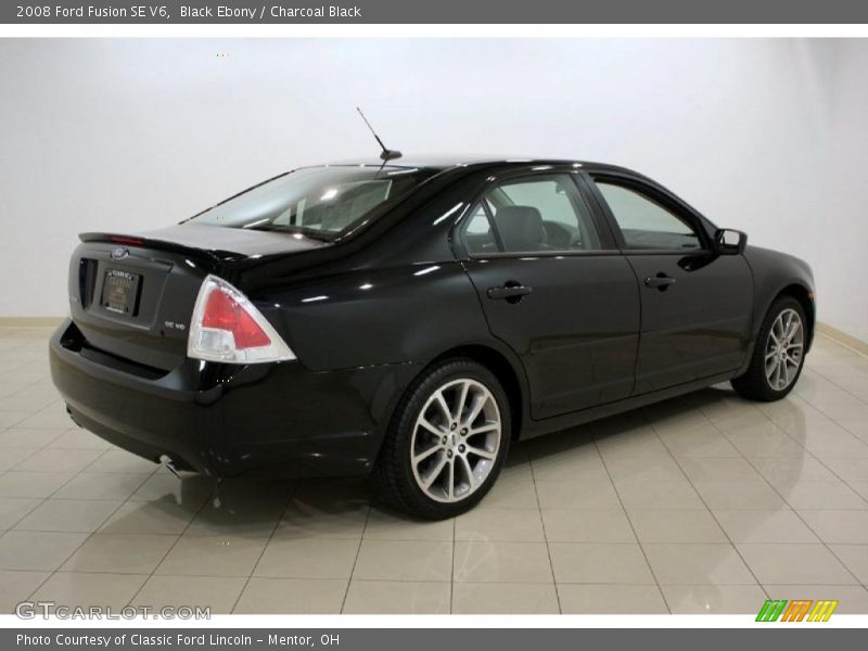 Black Ebony / Charcoal Black 2008 Ford Fusion SE V6