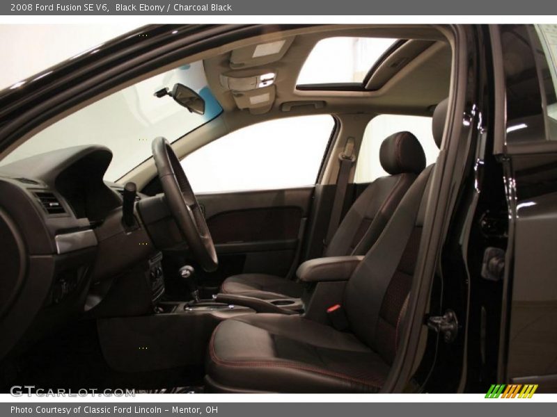 Black Ebony / Charcoal Black 2008 Ford Fusion SE V6