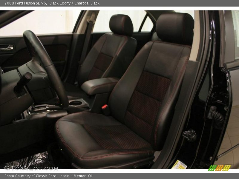 Black Ebony / Charcoal Black 2008 Ford Fusion SE V6