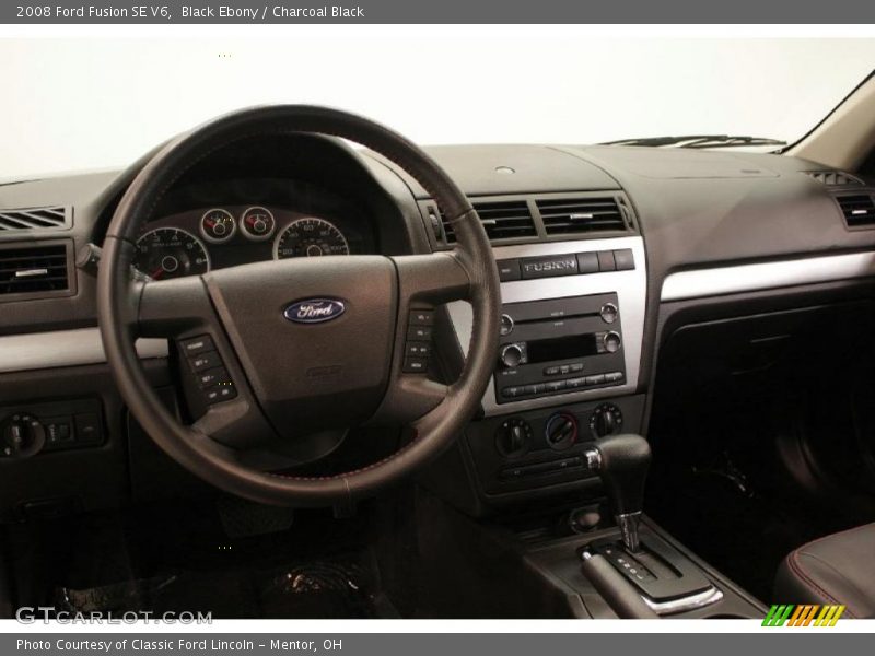 Black Ebony / Charcoal Black 2008 Ford Fusion SE V6