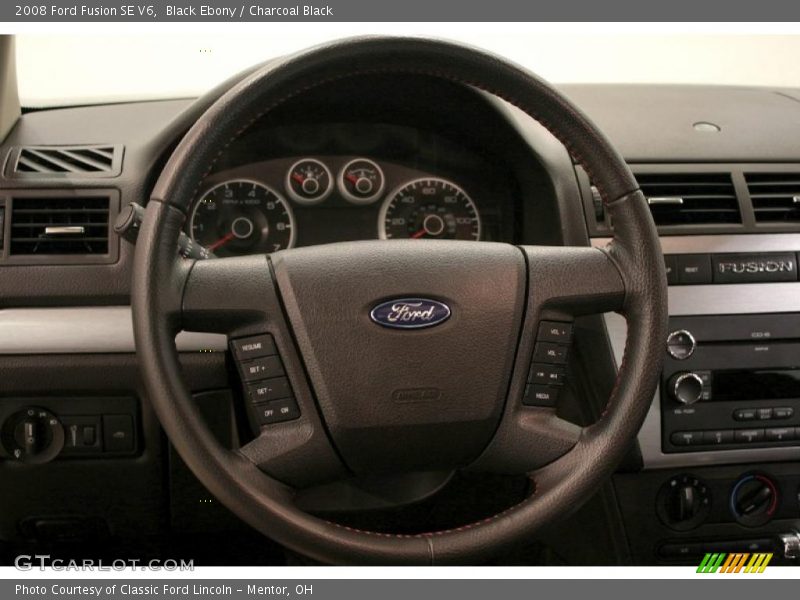 Black Ebony / Charcoal Black 2008 Ford Fusion SE V6