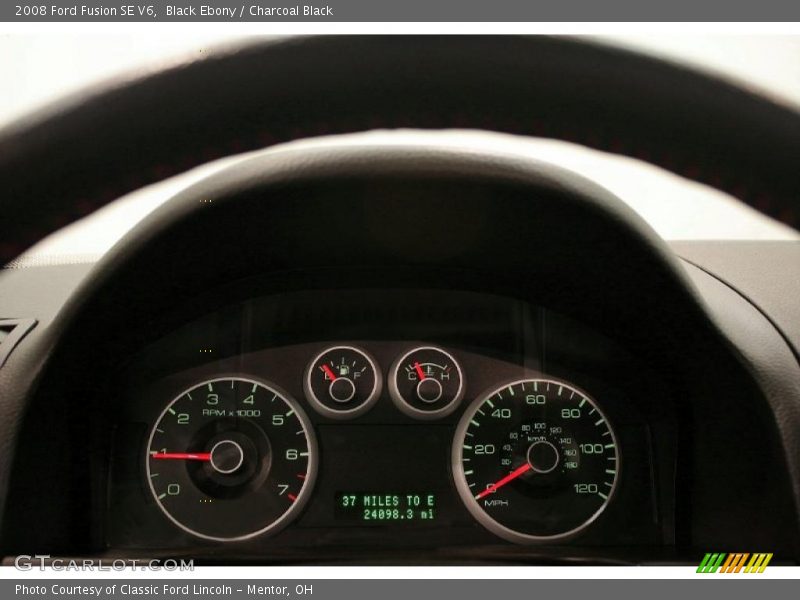 Black Ebony / Charcoal Black 2008 Ford Fusion SE V6