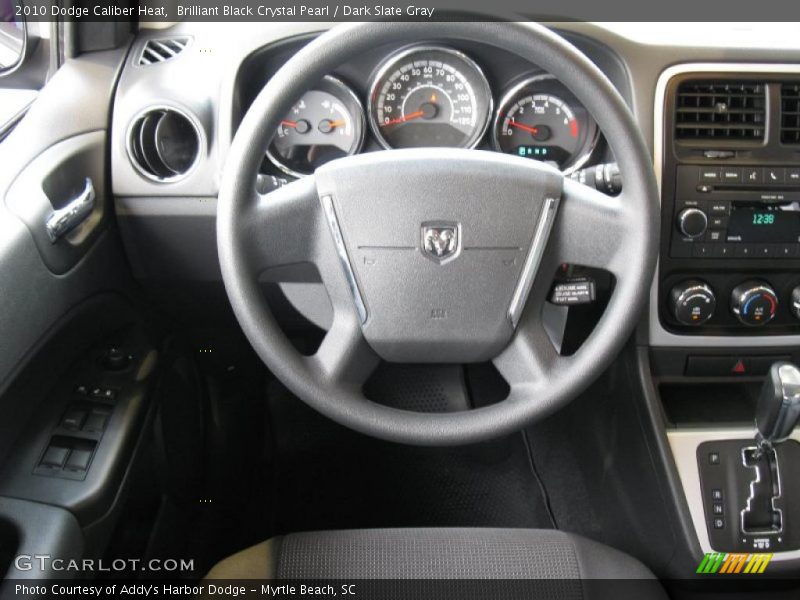 Brilliant Black Crystal Pearl / Dark Slate Gray 2010 Dodge Caliber Heat