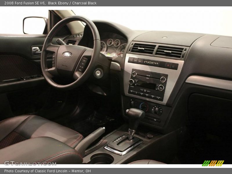 Black Ebony / Charcoal Black 2008 Ford Fusion SE V6