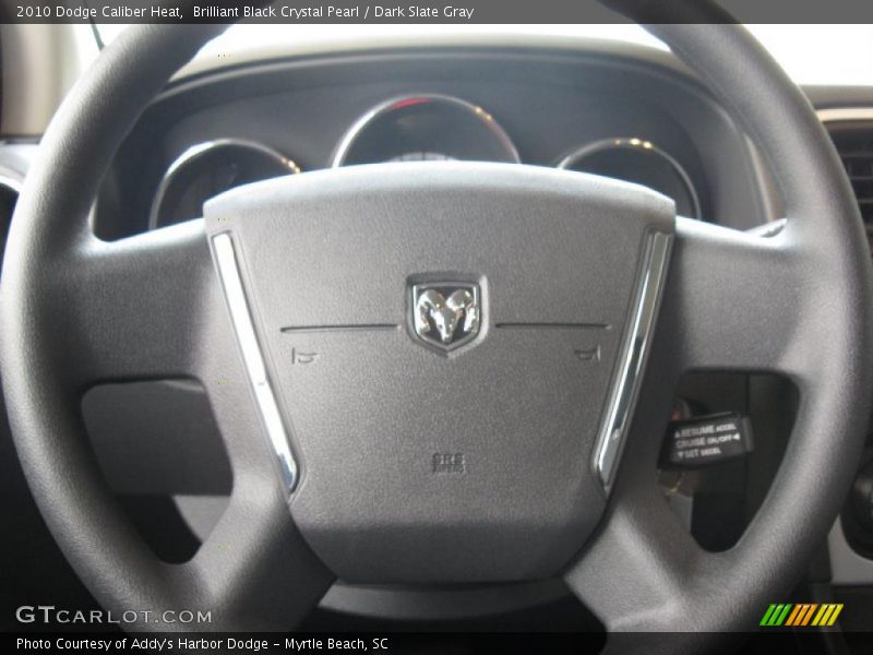 Brilliant Black Crystal Pearl / Dark Slate Gray 2010 Dodge Caliber Heat