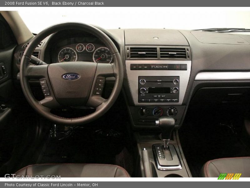 Black Ebony / Charcoal Black 2008 Ford Fusion SE V6