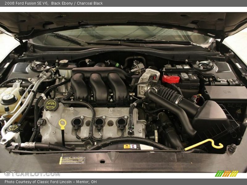 Black Ebony / Charcoal Black 2008 Ford Fusion SE V6