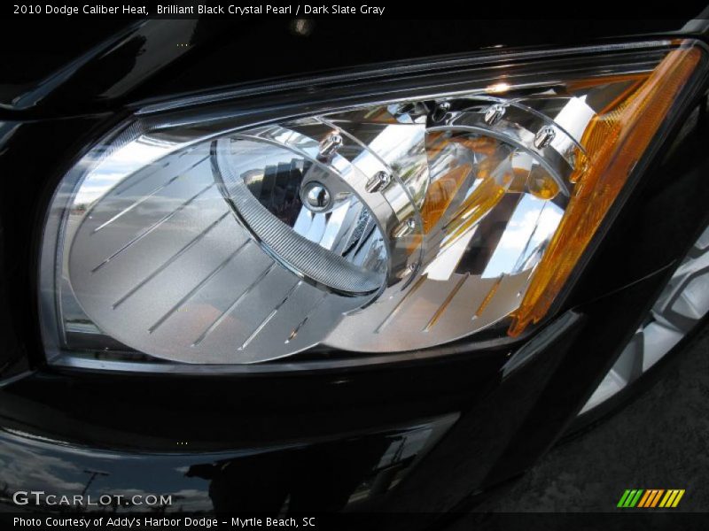 Brilliant Black Crystal Pearl / Dark Slate Gray 2010 Dodge Caliber Heat