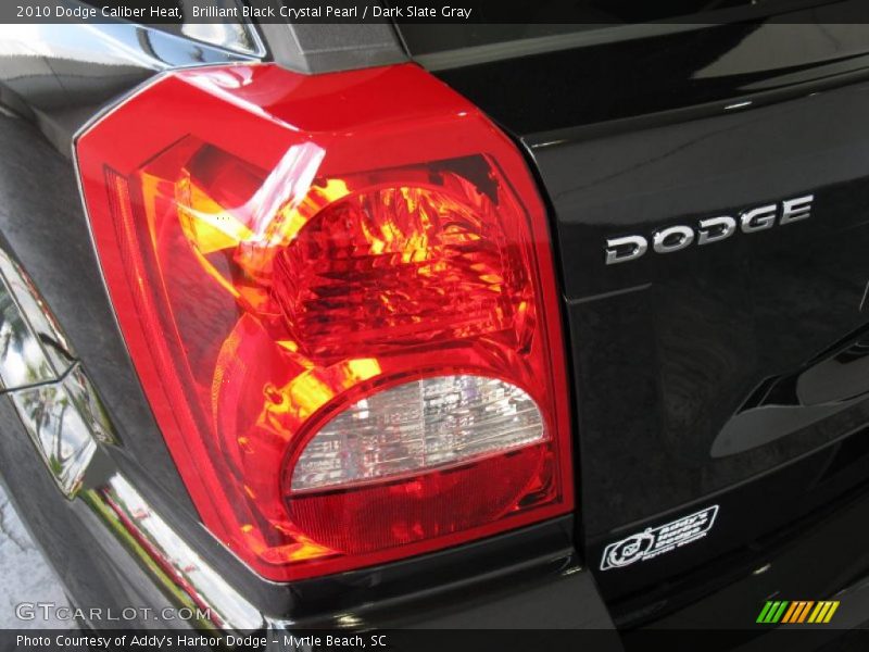 Brilliant Black Crystal Pearl / Dark Slate Gray 2010 Dodge Caliber Heat