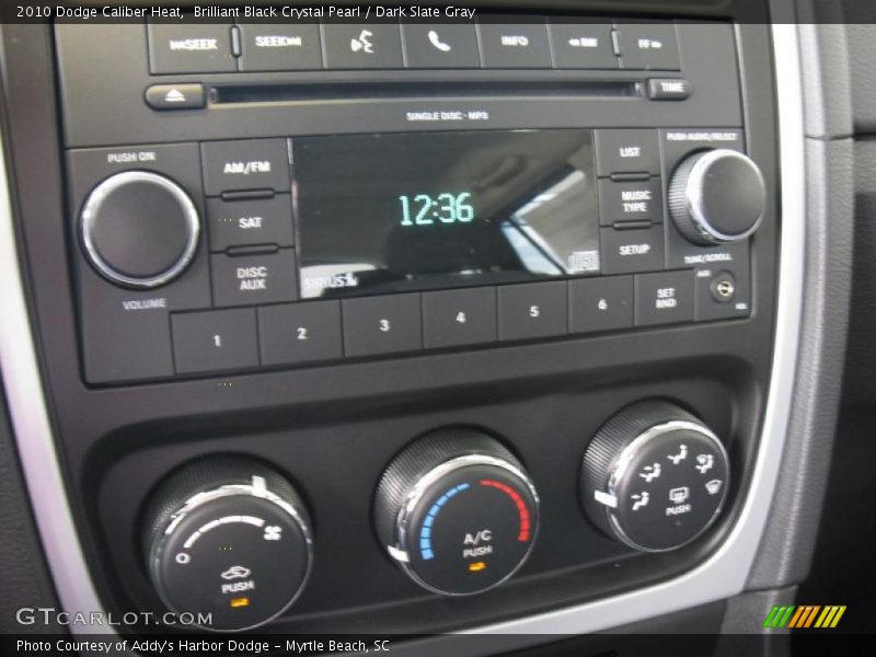 Brilliant Black Crystal Pearl / Dark Slate Gray 2010 Dodge Caliber Heat